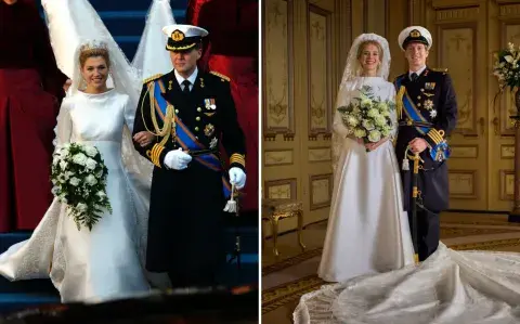 Ficción vs. realidad: cómo se mostró en la serie la boda de Máxima Zorreguieta Ficción vs. realidad: cómo se mostró en la serie la boda de Máxima Zorreguieta