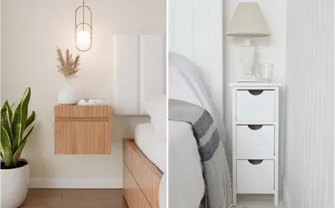 Cómo elegir mesas de luz para cuartos chicos y aprovechar cada centímetro Cómo elegir mesas de luz para cuartos chicos y aprovechar cada centímetro