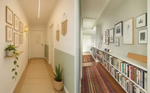 El pasillo también se decora: ideas para transformarlo en un espacio con estilo