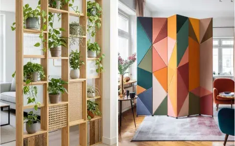 Sin obra: cómo dividir ambientes de manera práctica y estética