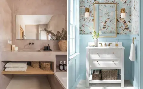 Adiós a los azulejos: 5 ideas para vestir las paredes del baño