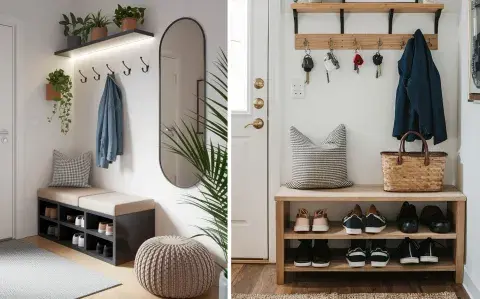 Adiós a los recibidores pequeños: soluciones sin obra para ganar espacio y almacenamiento Adiós a los recibidores pequeños: soluciones sin obra para ganar espacio y almacenamiento
