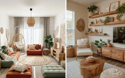 Sin obra ni grandes gastos: cómo transformar un living chico en un espacio más cálido