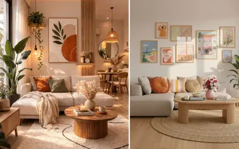 Ni pintura ni obra: 7 formas fáciles de transformar tu living en un día