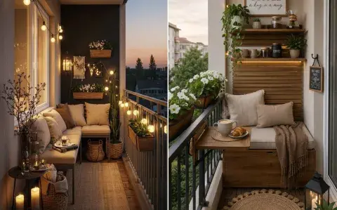 Balcones estrechos: ideas simples y cancheras para aprovecharlos al máximo este otoño