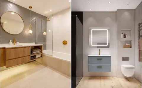 Toilettes mini: colores y materiales que ayudan a ampliar el espacio Toilettes mini: colores y materiales que ayudan a ampliar el espacio