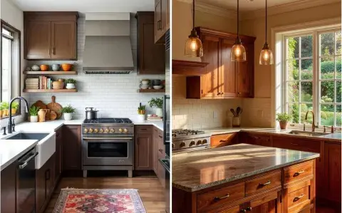 Cocinas dark wood: la tendencia que reemplaza al blanco total Cocinas dark wood: la tendencia que reemplaza al blanco total