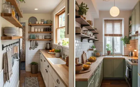 Cocina angosta: recursos simples para que no se vea saturada