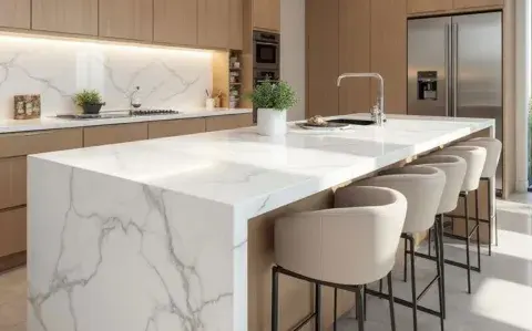 Adiós al mármol en la cocina: este es el material tendencia para tu mesada Adiós al mármol en la cocina: este es el material tendencia para tu mesada