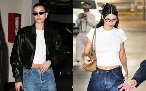 Model Off-Duty: cómo es la tendencia minimalista que usan Hailey Bieber y Kendall Jenner