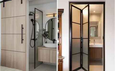 Puertas corredizas en baños pequeños: la solución que libera espacio con diseño Puertas corredizas en baños pequeños: la solución que libera espacio con diseño
