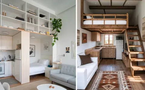 Tiny living: 8 ideas deco para que un monoambiente se vea más grande y ordenado Tiny living: 8 ideas deco para que un monoambiente se vea más grande y ordenado