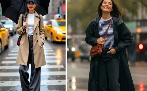Looks para días de frío y lluvia: outfits cómodos y con estilo