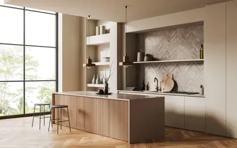 Cocinas invisibles: la tendencia que reemplaza al blanco minimalista