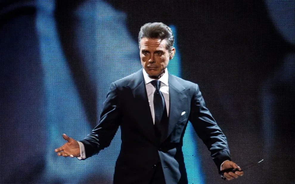 Foto de Luis Miguel en Argentina, en el Movistar Arena el 4 de agosto de 2023.