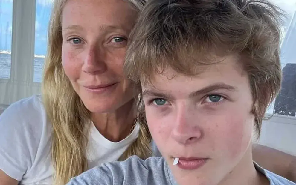 Gwyneth Paltrow y Moses Martin, madre e hijo juntos