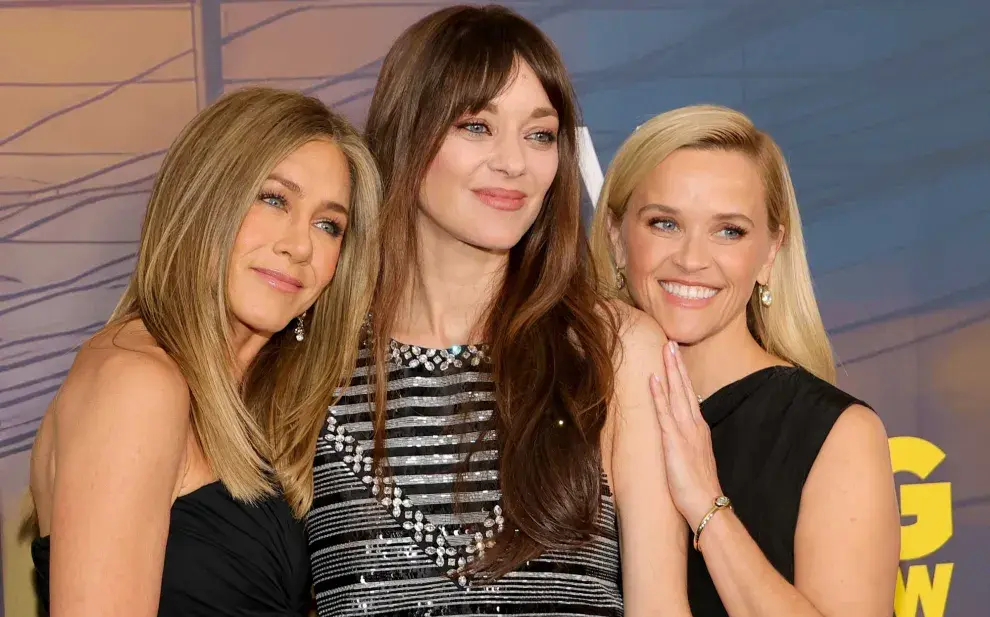 Jennifer Aniston, Marion Cotillard y Reese Witherspoon en The Morning Show’ Season 4
