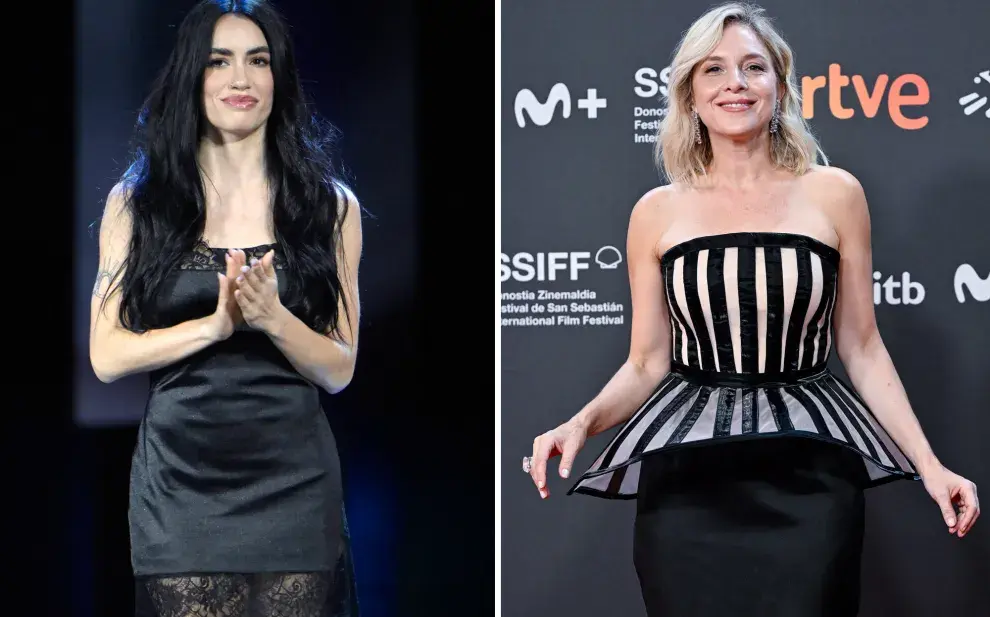 Lali Espósito y Carla Peterson en la red carpet de San Sebastián