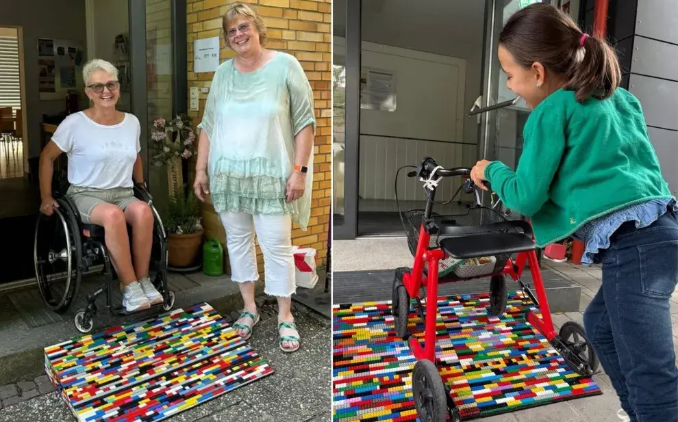 La abuela LEGO: la alemana que convierte bloques de juguete en rampas que cambian vidas
