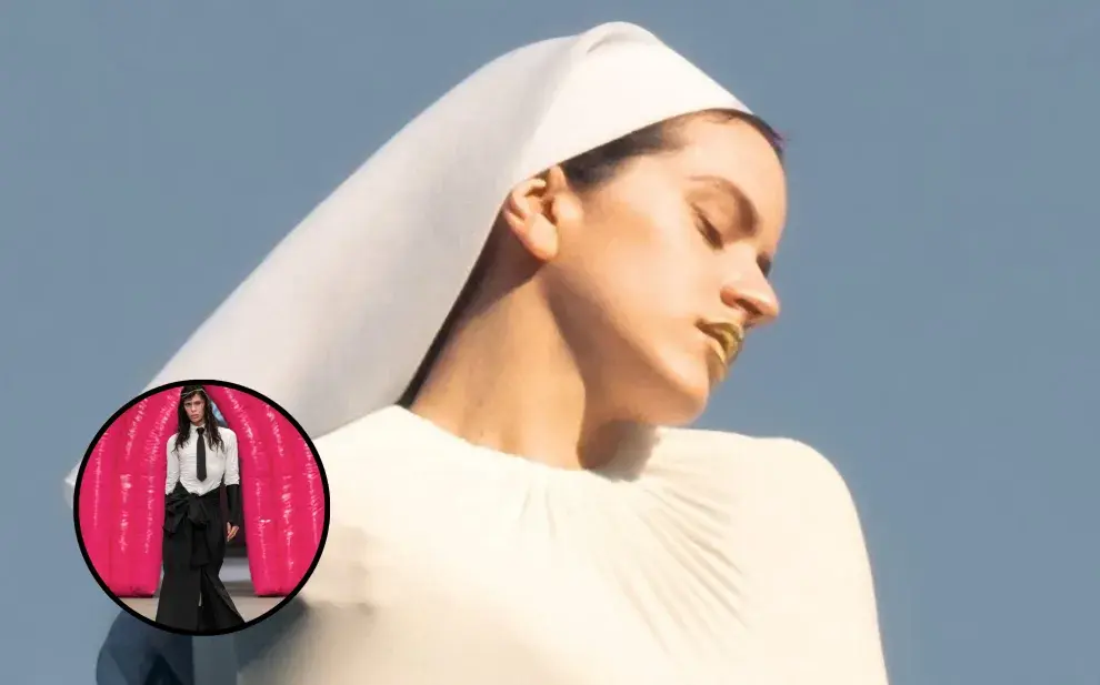 Rosalía lució una marca argentina al presentar su nuevo disco: así es la falda de Blackmamba.