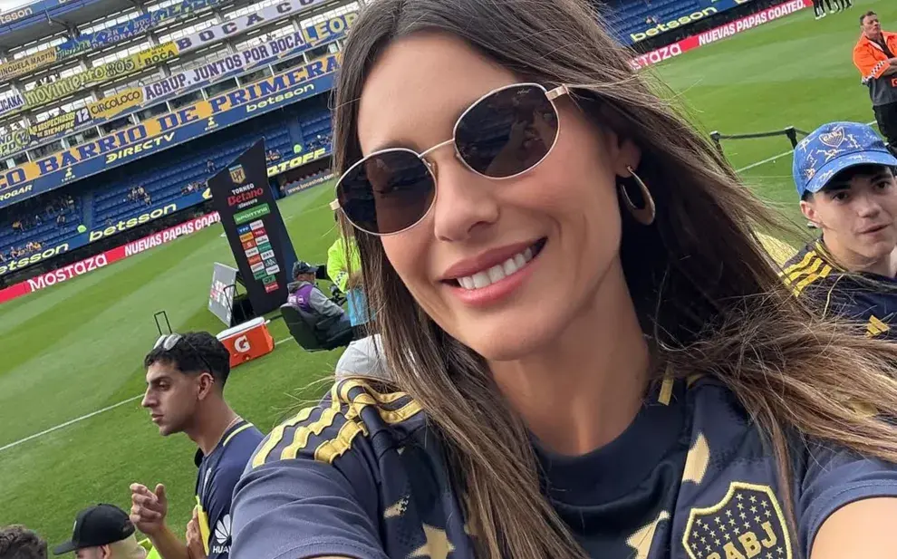 Pampita dijo presente en el superclásico
