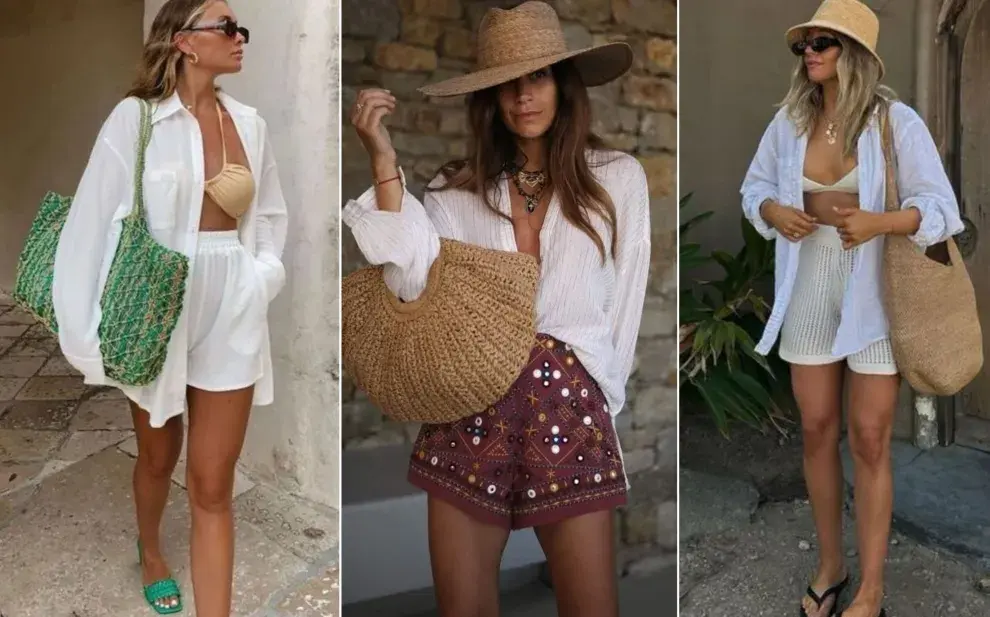 Los bolsos de fibras naturales son el hit del verano