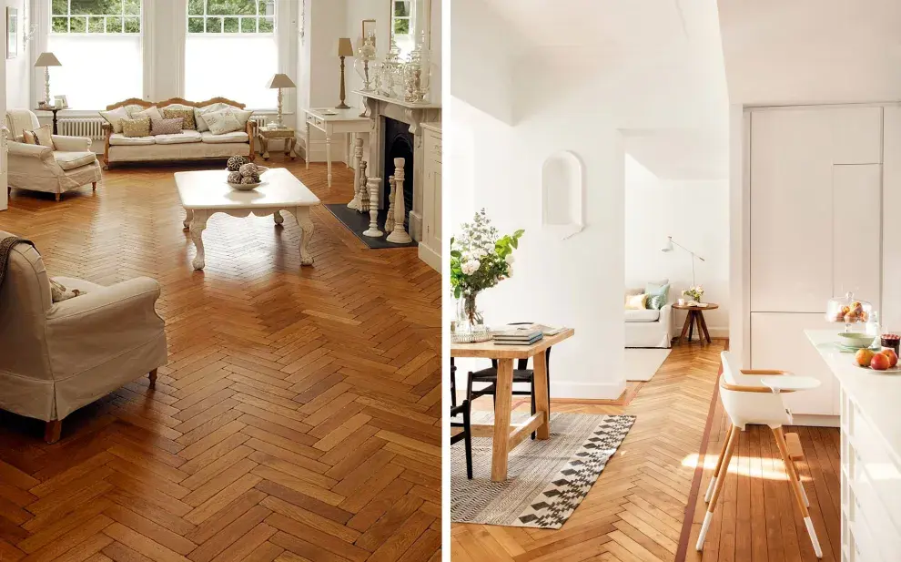 El suelo laminado en espiga se posiciona como la mejor alternativa para quienes buscan renovar sus ambientes con estilo. 