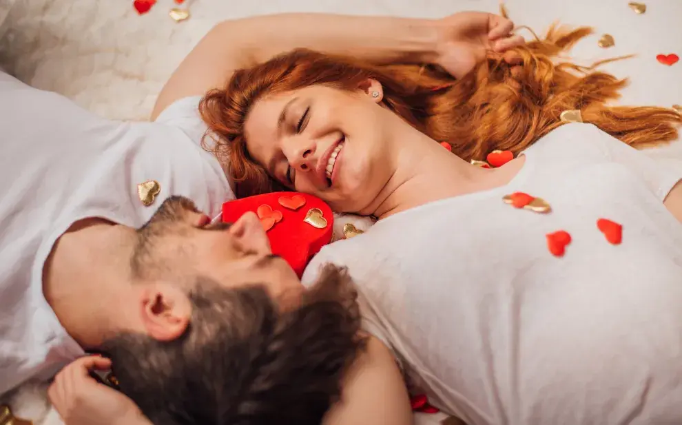 Foto de pareja enamorada.