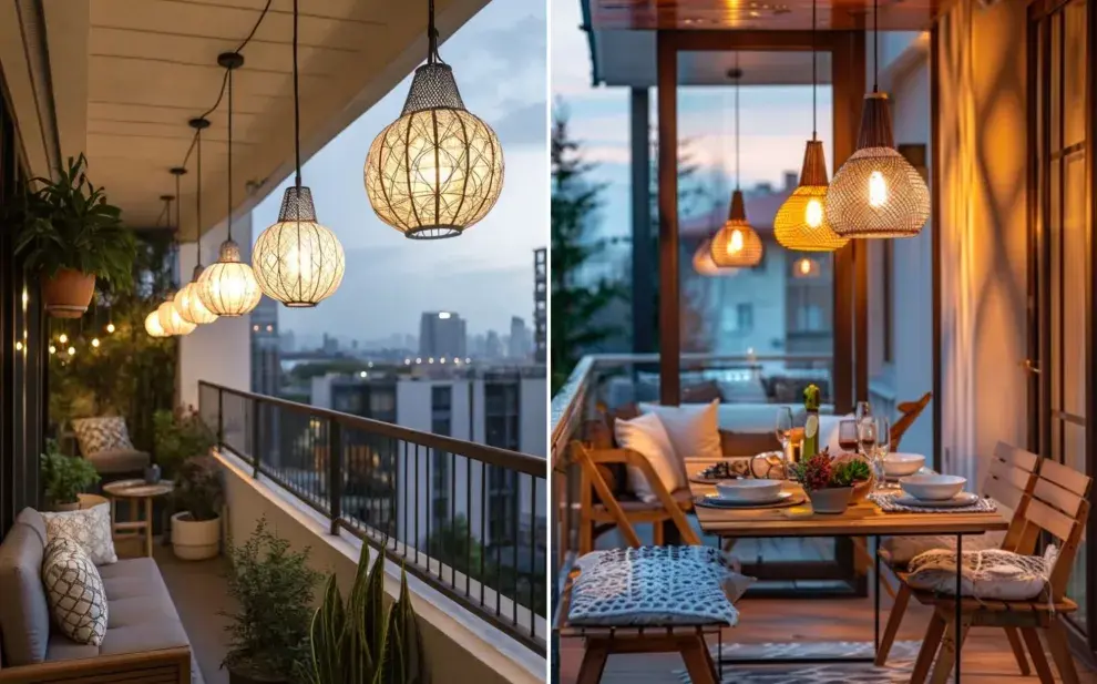 Lámparas para el balcón: las mejores opciones para iluminar espacios exteriores