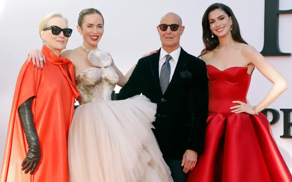 l estreno mundial de El Diablo se viste a la moda 2 en Nueva York reunió a sus protagonistas en una alfombra roja que estuvo a la altura del fenómeno cultural que marcó la primera entrega.