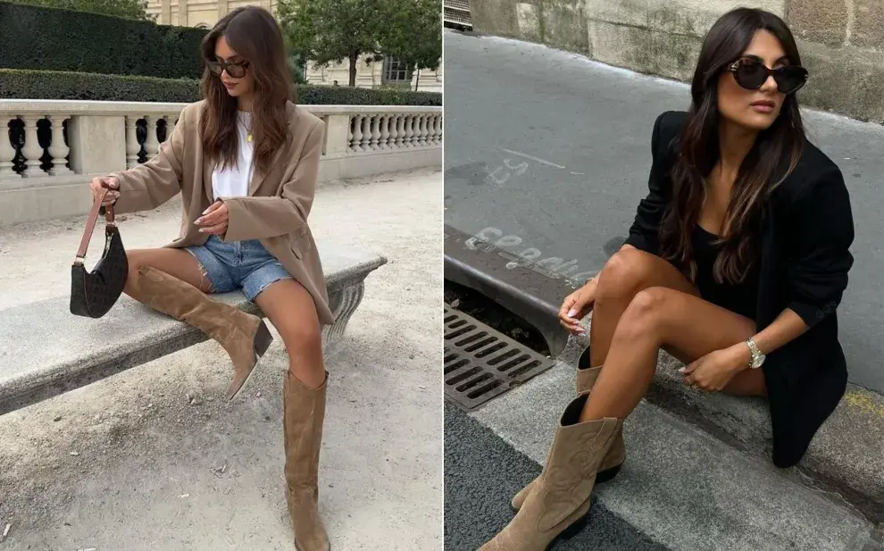 El accesorio de los años 70 que vuelve este otoño y combina perfecto con jeans: las botas de gamuza