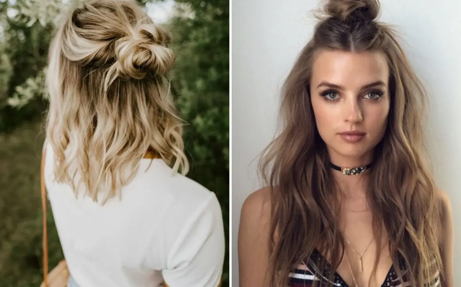 Cómo hacer el half-up bun, el peinado súper fácil y canchero que podés hacer en casa Cómo hacer el half-up bun, el peinado súper fácil y canchero que podés hacer en casa