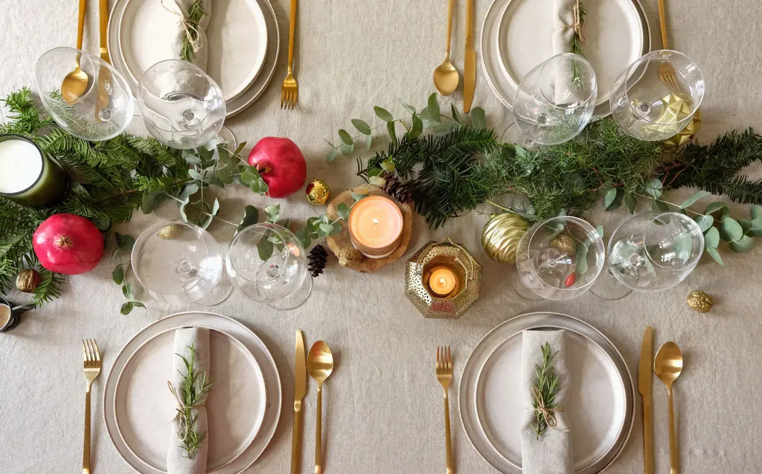 Los consejos de un reconocido decorador para armar la mesa de Navidad