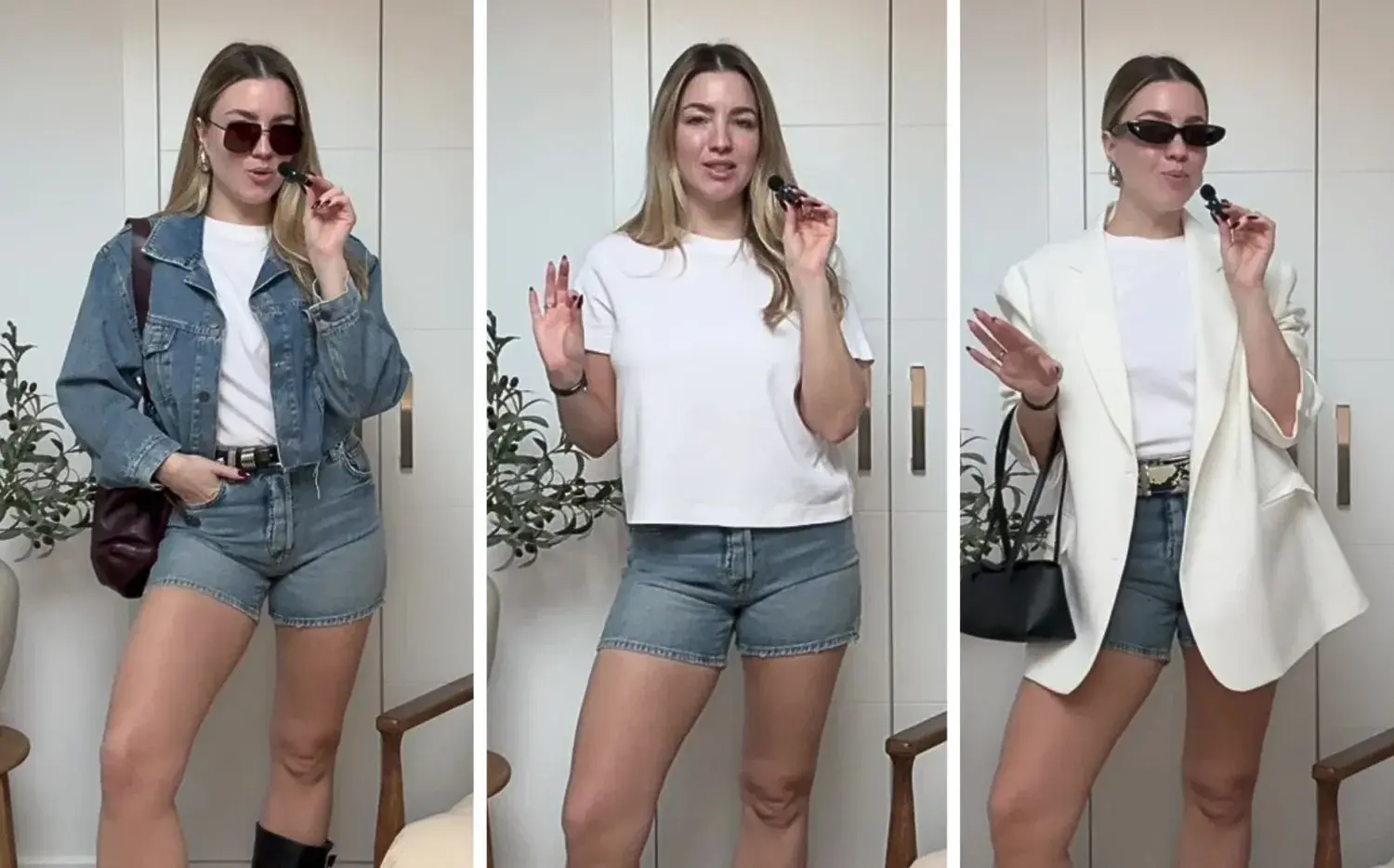 Short de jean y remera blanca: cómo armar looks cancheros usando prendas básicas