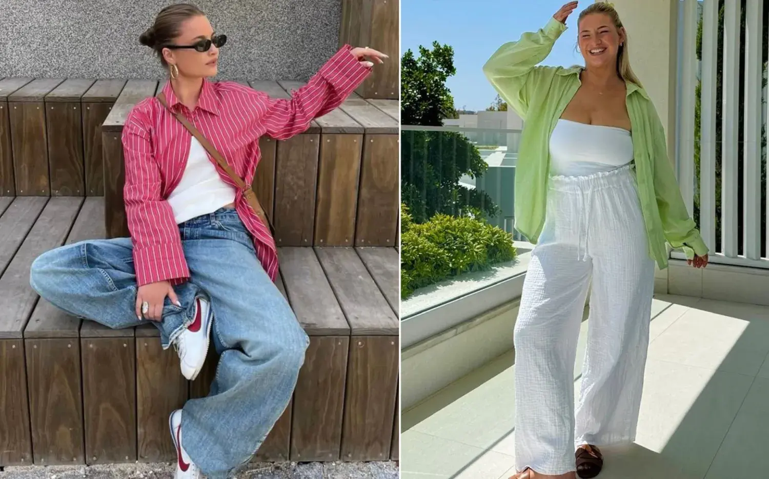 Camisas oversize: la prenda que es perfecta para recrear looks de Pinterest