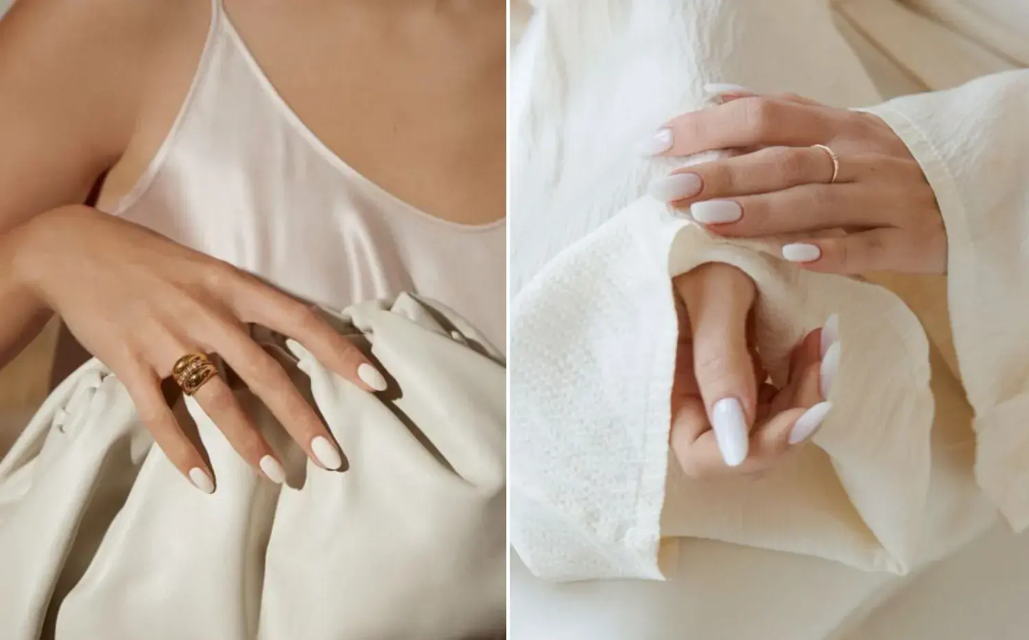 Minimalistas y elegantes: así son las uñas cloud dancer, el color elegido por Pantone para el 2026 Minimalistas y elegantes: así son las uñas cloud dancer, el color elegido por Pantone para el 2026