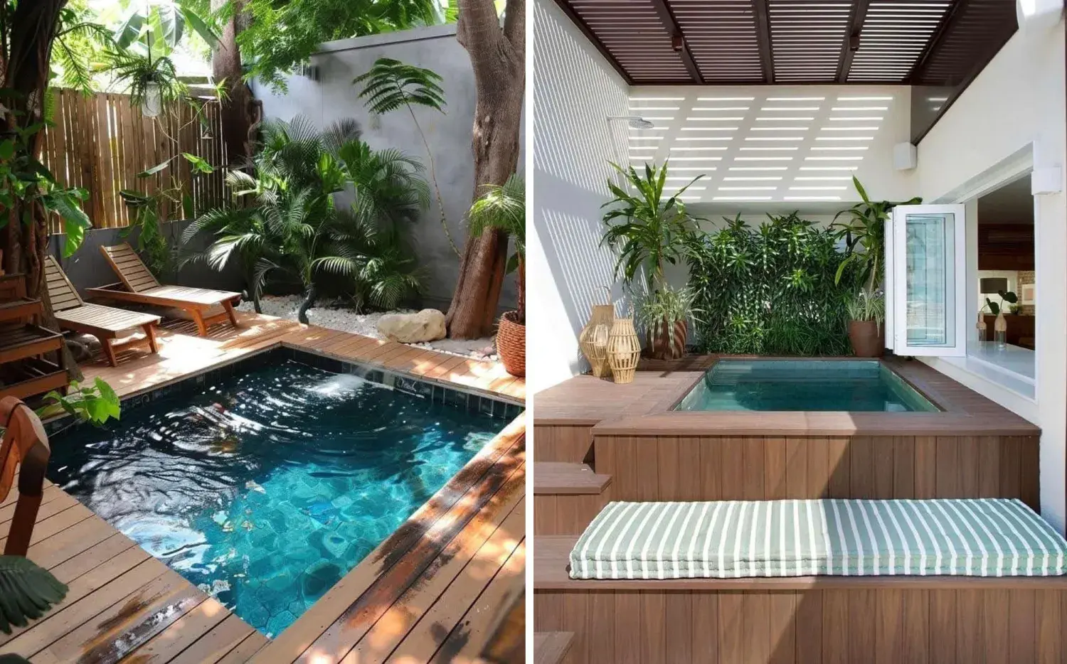 Mini piletas elevadas con deck: 4 ejemplos inspiradores Mini piletas elevadas con deck: 4 ejemplos inspiradores