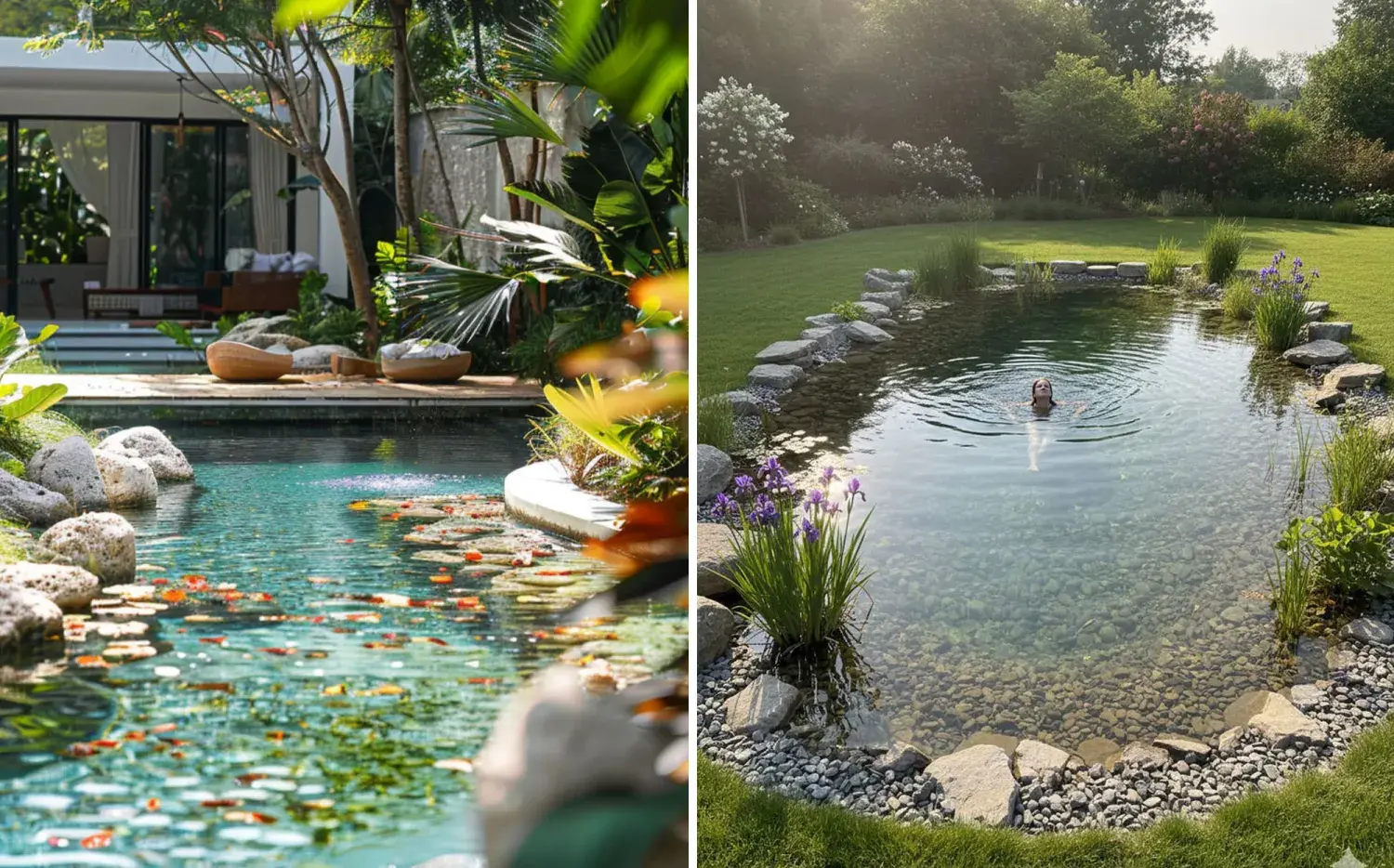 Piletas tipo laguna: la tendencia que transforma el jardín en un oasis natural