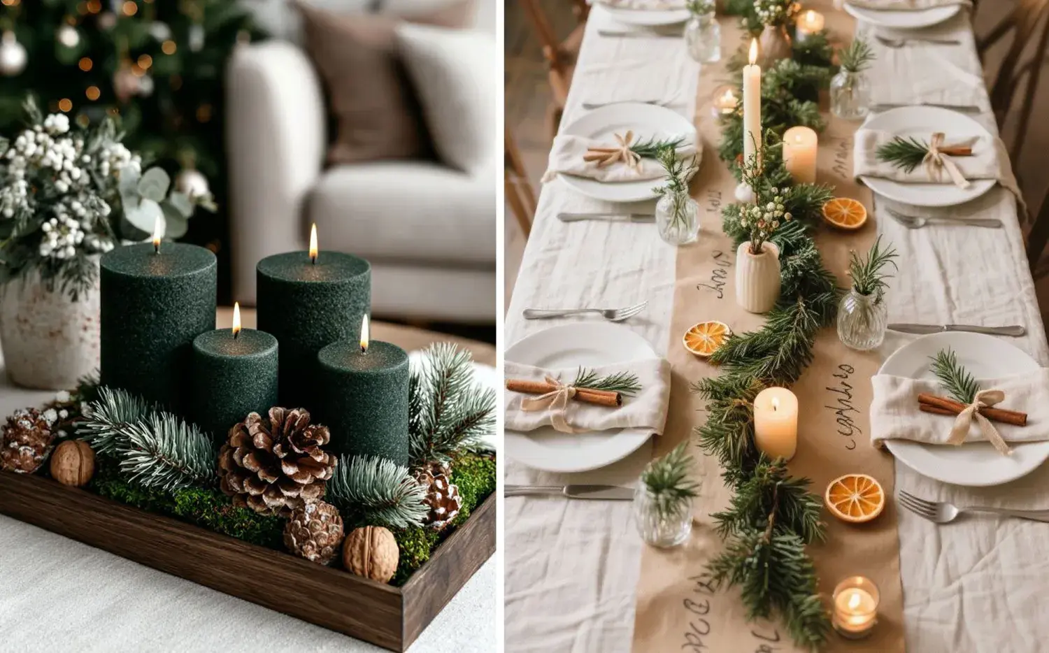 5 ideas fáciles y originales para decorar tu mesa navideña