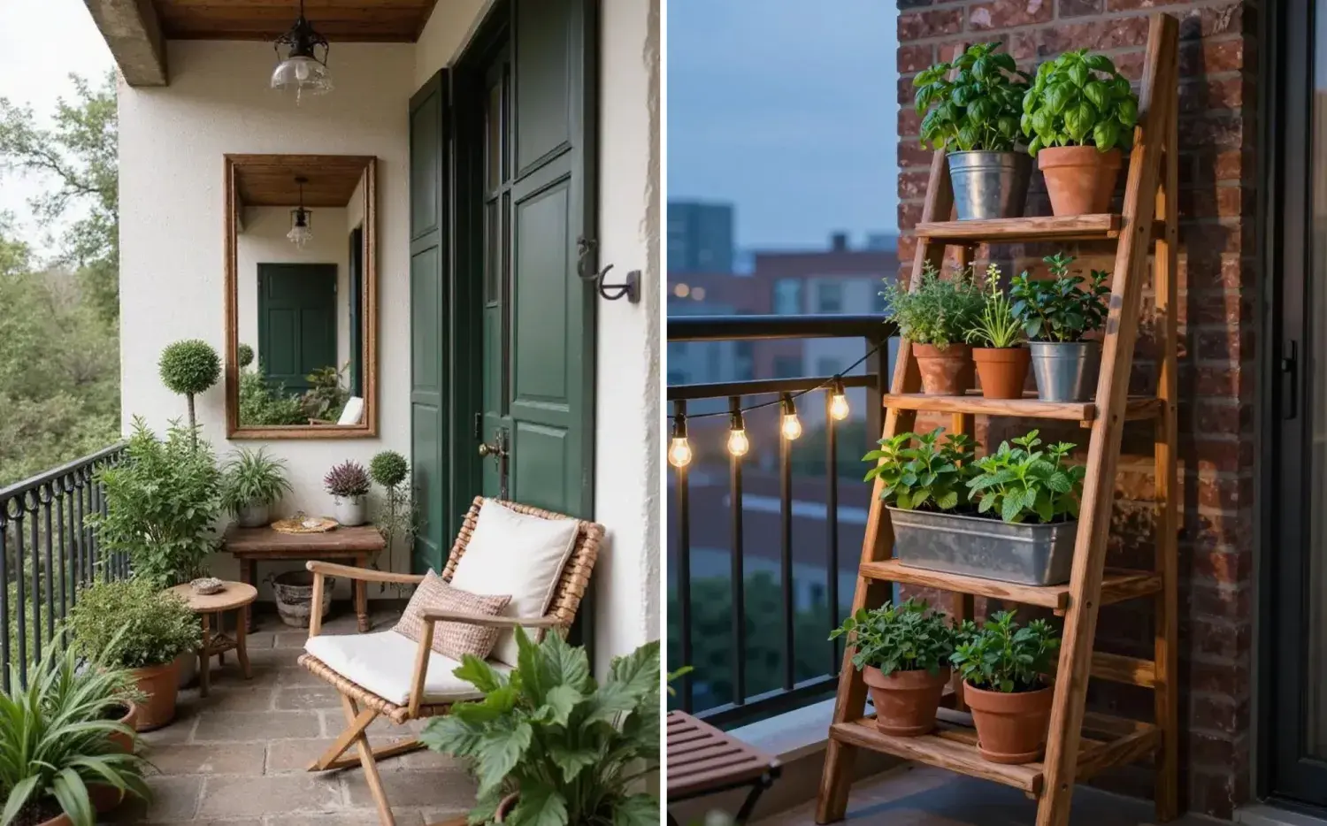 Sin obras ni gastar mucho: transformá tu balcón pequeño en un rincón soñado