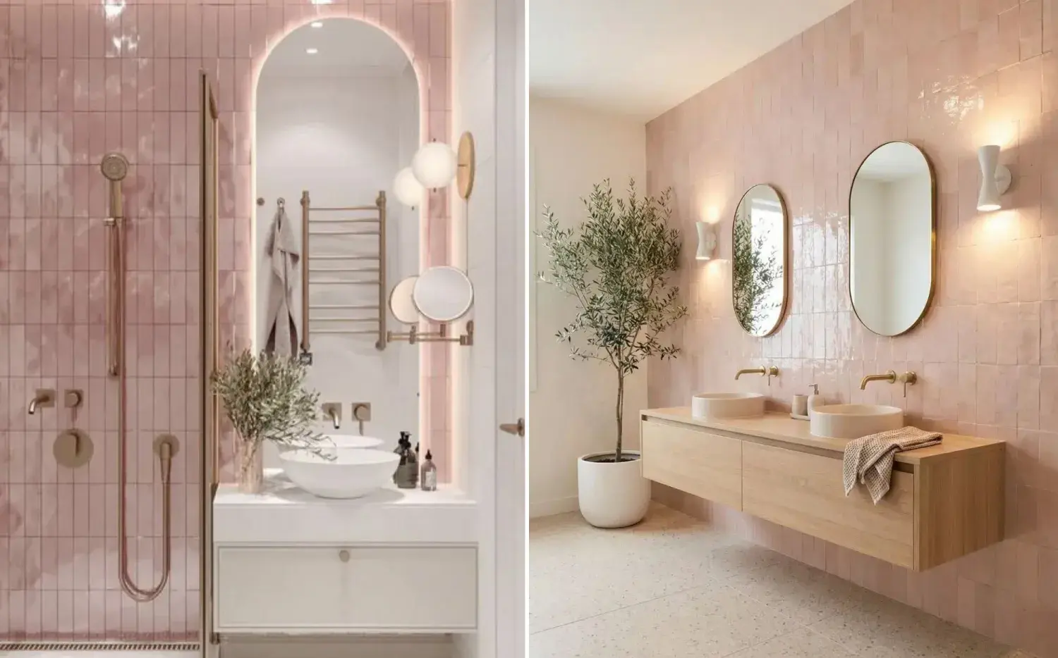 Baños rosas: la tendencia que se viene este otoño