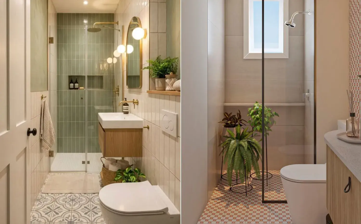 Baño estrecho: 5 ideas simples para que parezca más grande