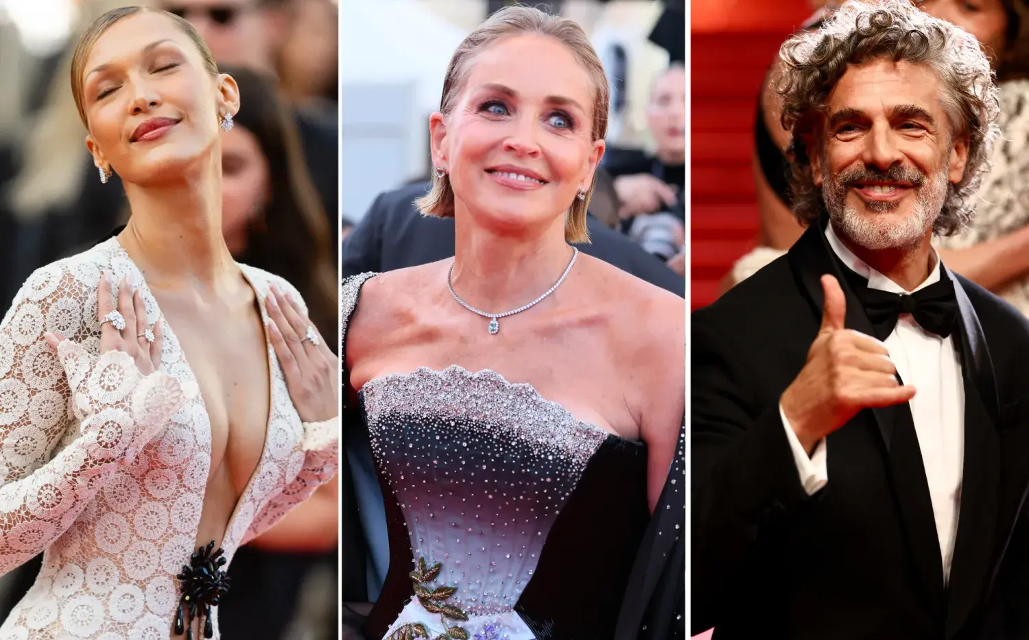 Son cine: los icónicos looks de Bella Hadid, Sharon Stone y Leo Sbaraglia en Cannes 2026