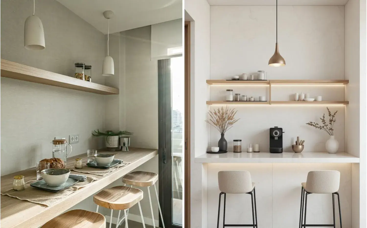 Desayunadores reducidos: 8 ideas para lograr un espacio funcional y agradable