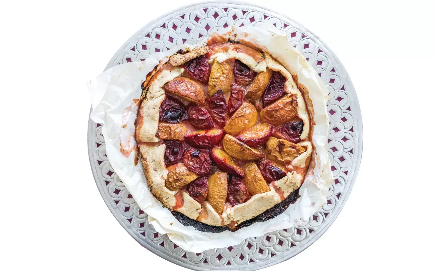 Una receta para hacer en 10 minutos: galette de ciruelas y duraznos Una receta para hacer en 10 minutos: galette de ciruelas y duraznos