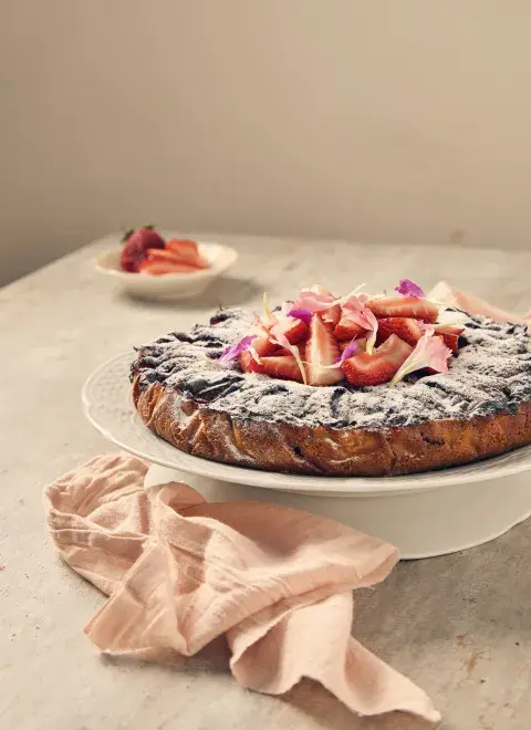 Tarta de frutillas de la chef polaca Marta Wajda: una receta heredada de su abuela